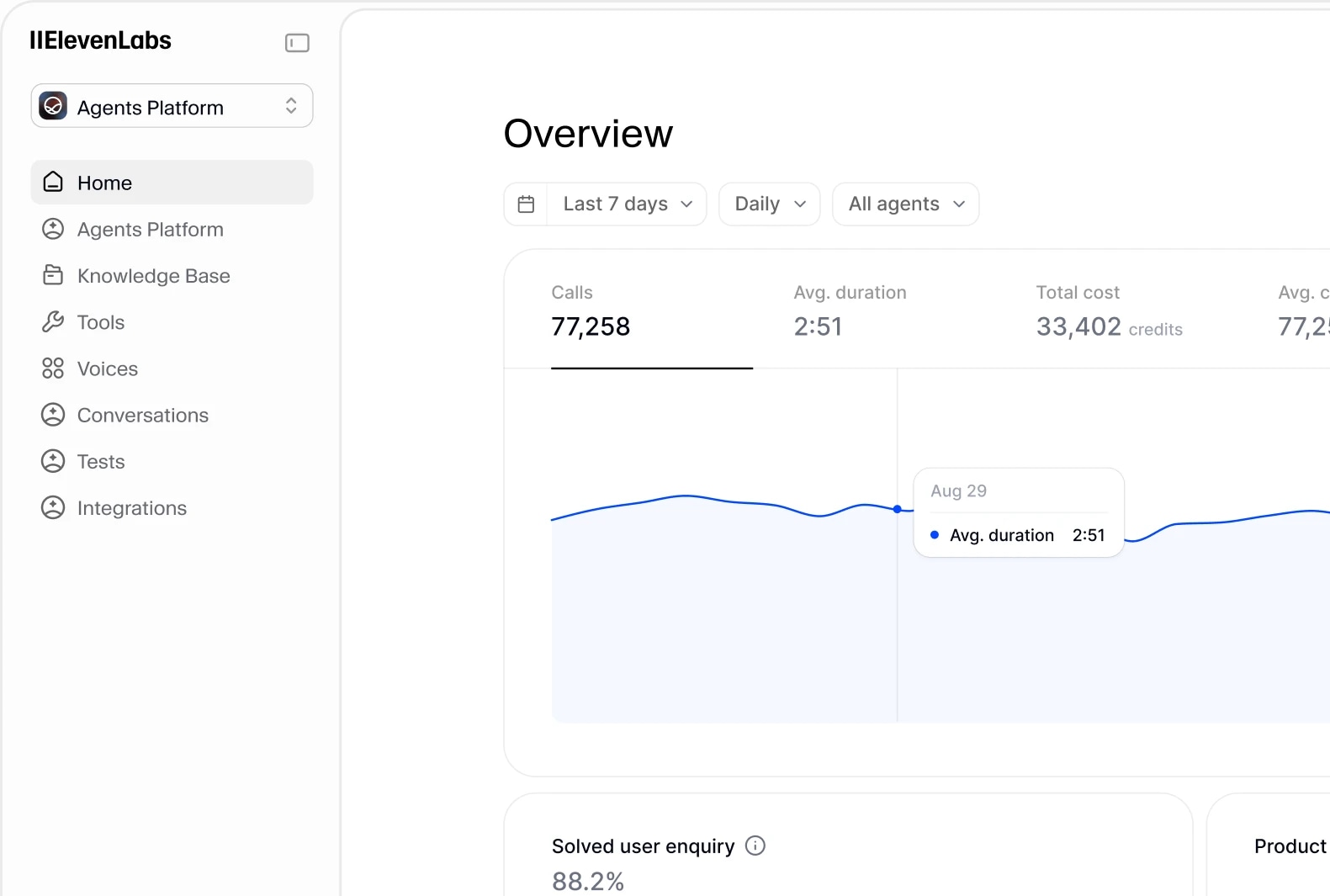 Enterprise Agents dashboard