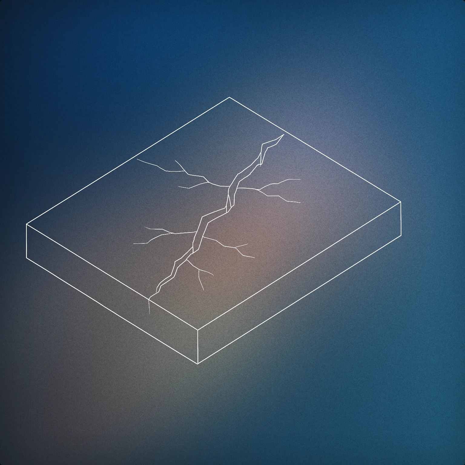 Cover of A cracked ground surface with a single, prominent jagged fissure running through it for Earthquake sound effects