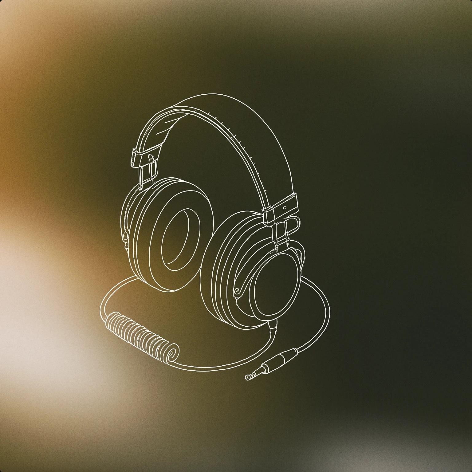 Cover of vintage leather headphones for Leather sound effects