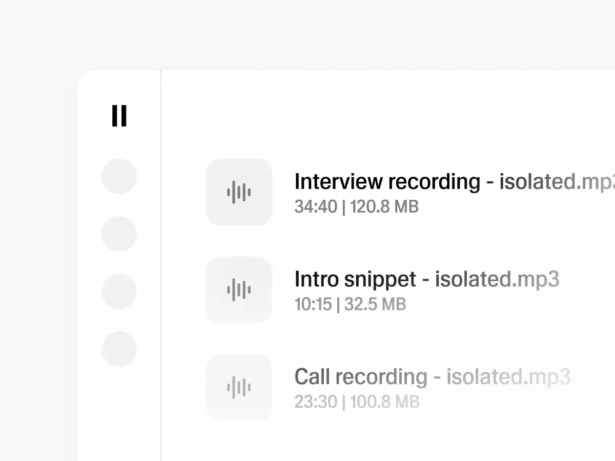 Step 3 – Download your cleaned audio
