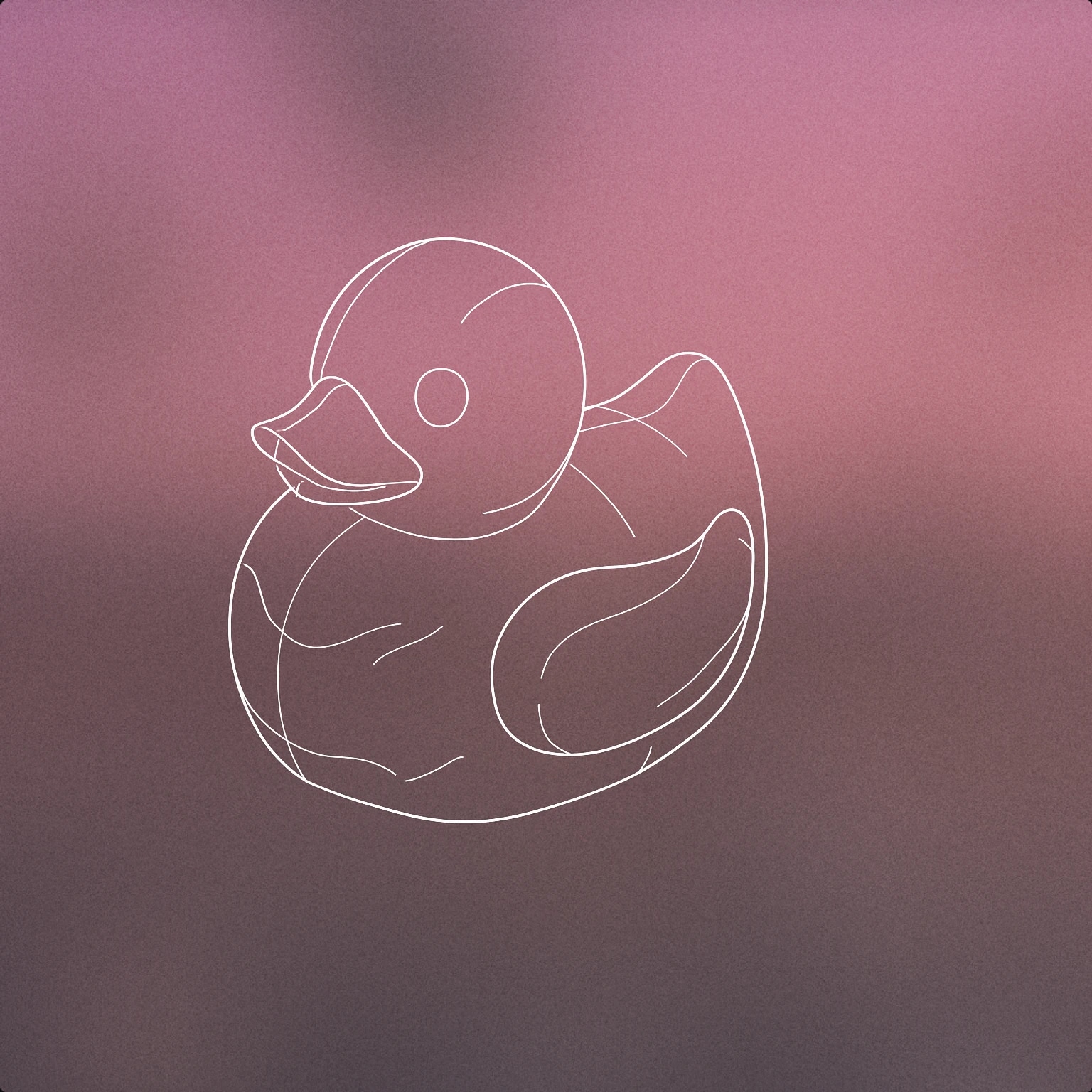 Cover of a stylized, partially compressed rubber duck with visible deformation marks for Squish sound effects