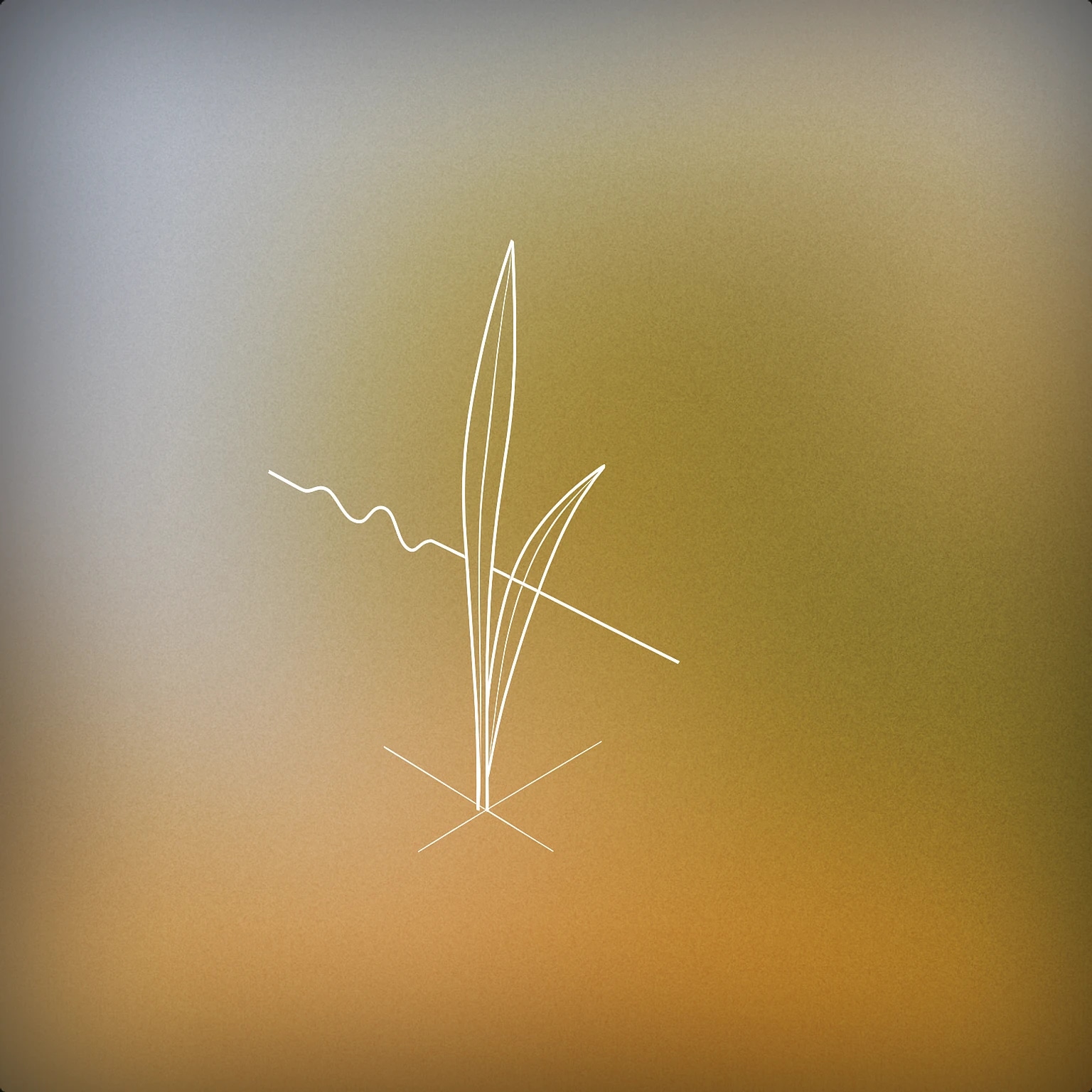 Cover of A single blade of grass with a subtle vibration line passing through its center for Grass sound effects