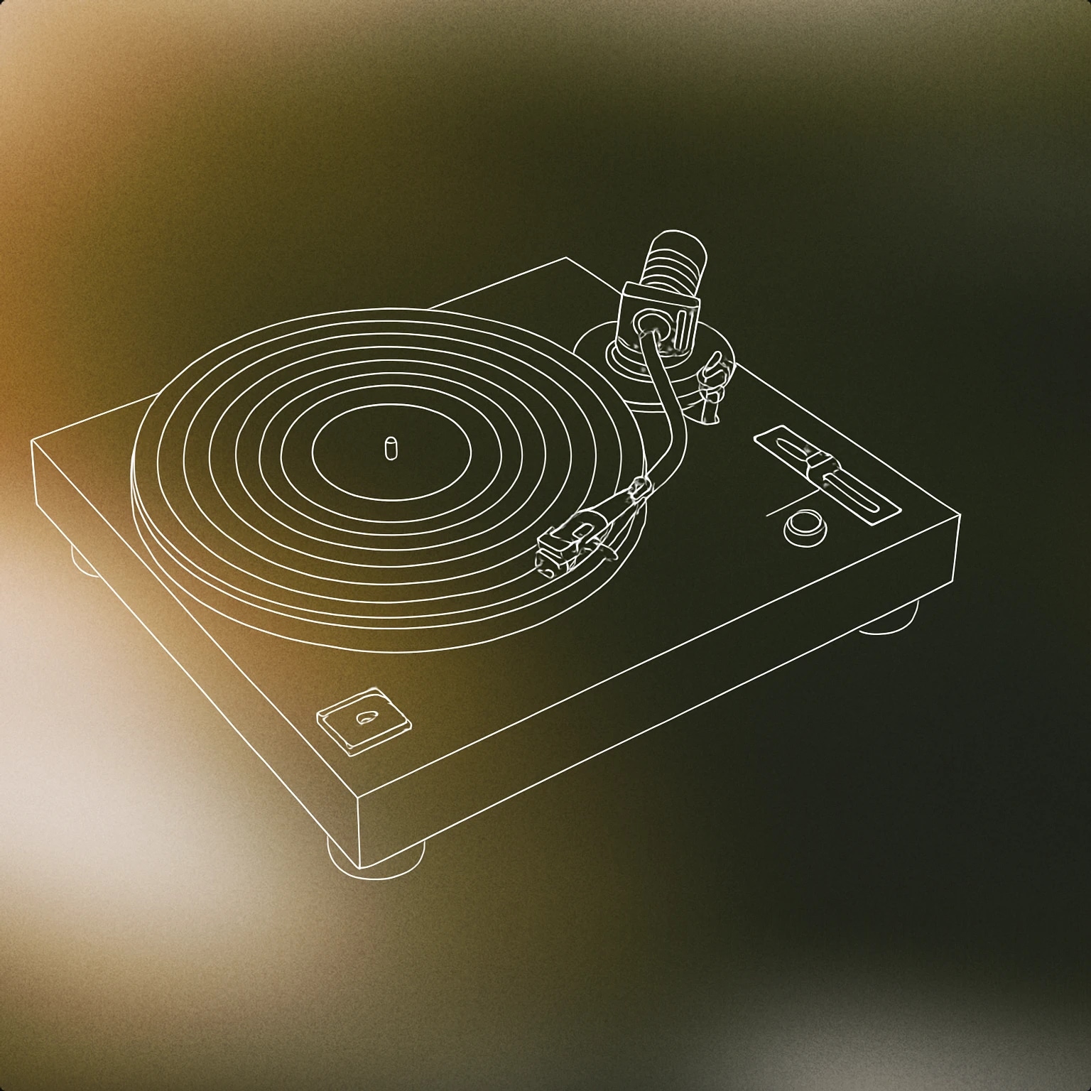 Cover of vinyl record player for Object sound effects