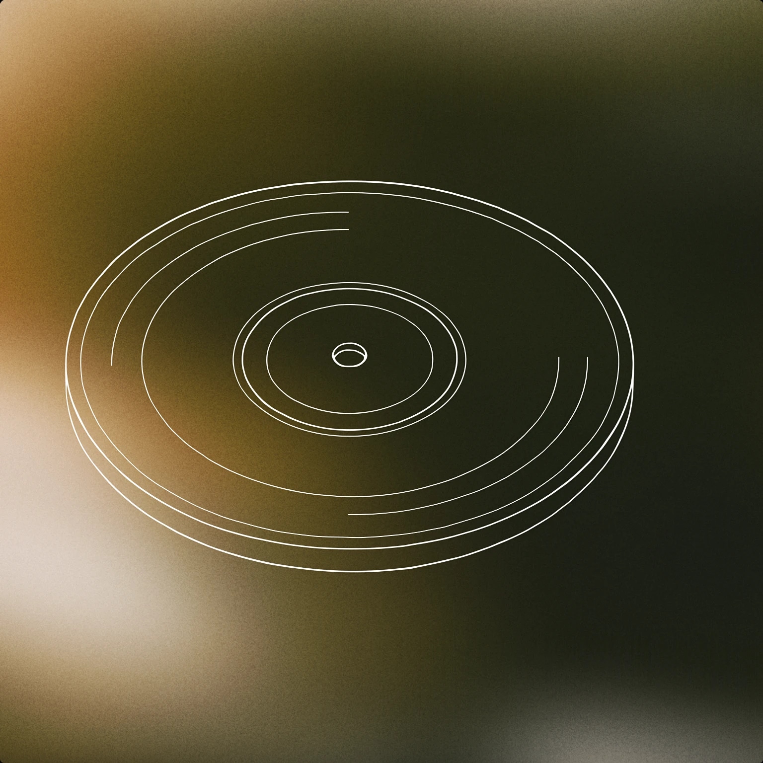 Cover of pristine vinyl record with an unblemished surface and a single groove for Perfect sound effects