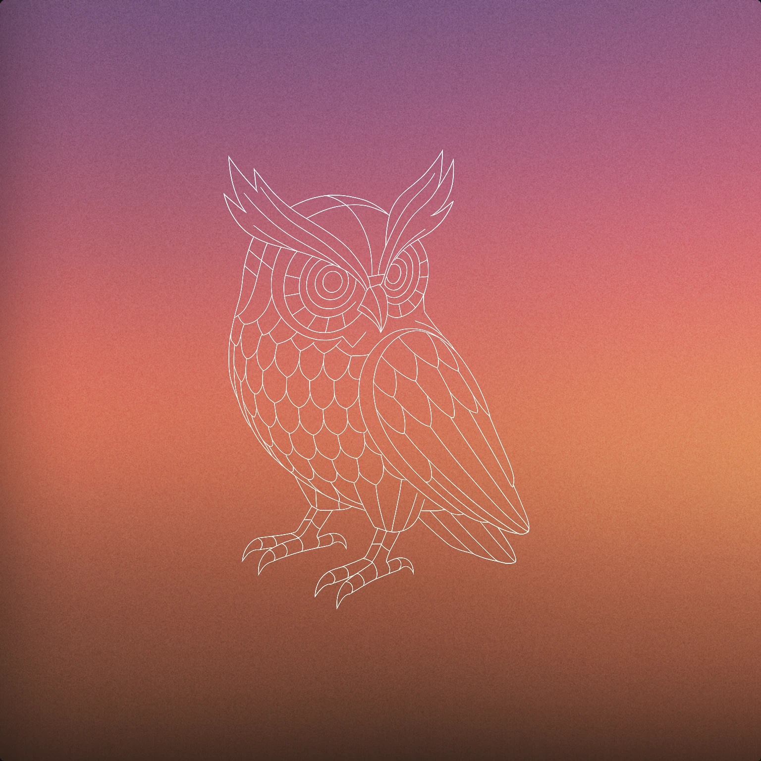 Cover of A stylized owl with exaggerated ear tufts shaped like soundwaves for Creature sound effects