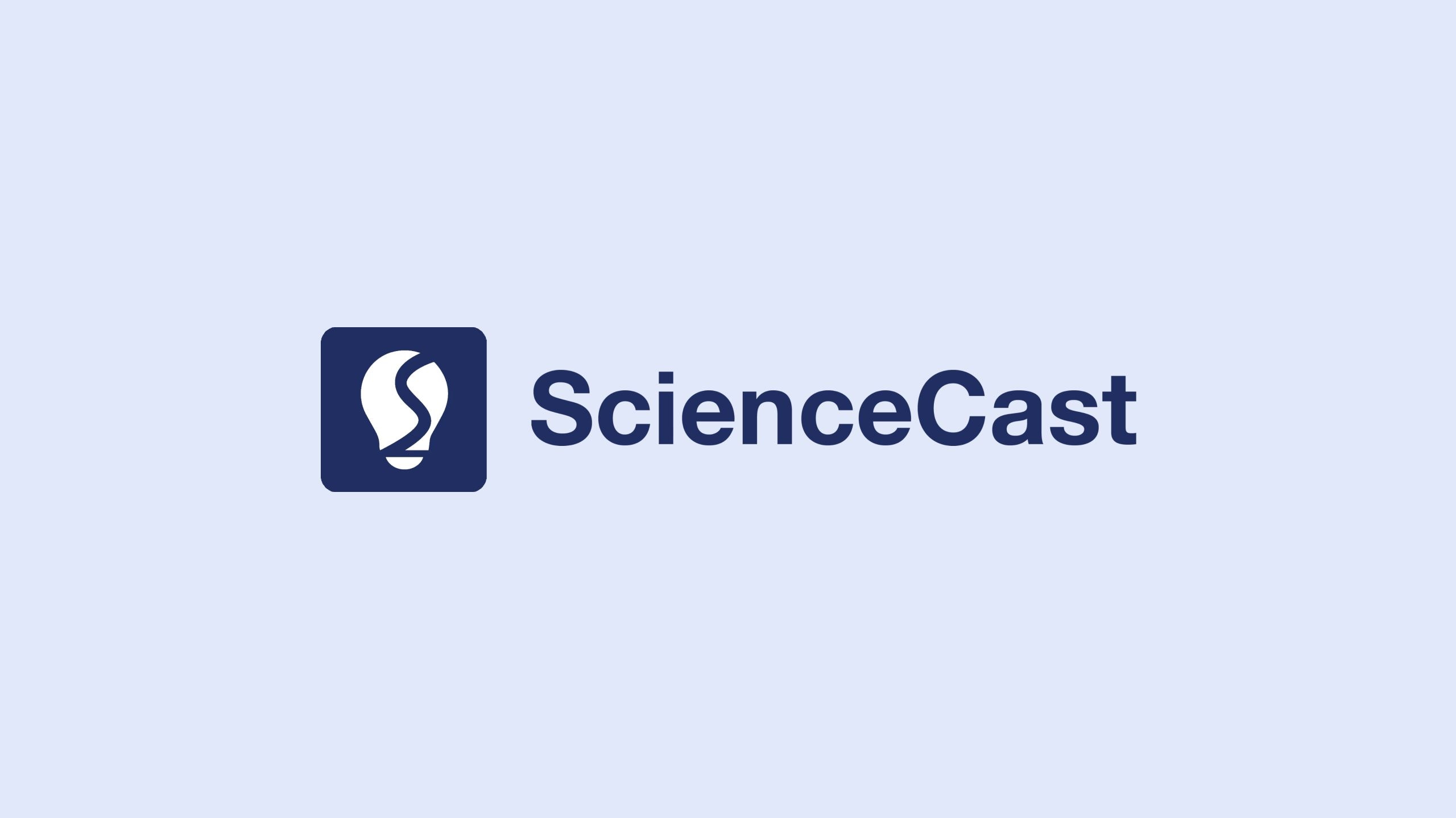 ScienceCast logo with a light blue background.