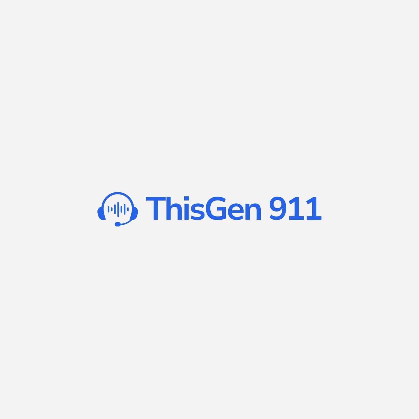 ThisGen 911 logo with a headset icon and the text "ThisGen 911" in blue.
