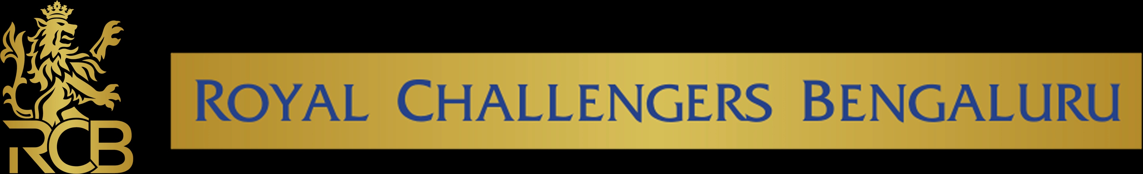 Royal Challengers Bangalore logo with text "Royal Challengers Bengaluru"